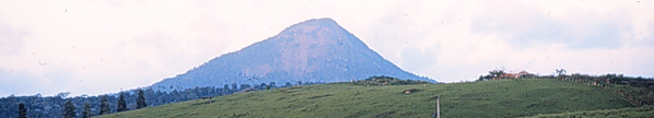 View of Monte Pascoal, Bahia, from the west