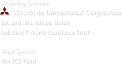 Presenting Sponsors: Mitsubishi International