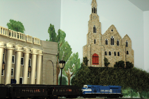 The kids pulled from what they saw during visits to the Garden, creating their own miniature Greenwich.