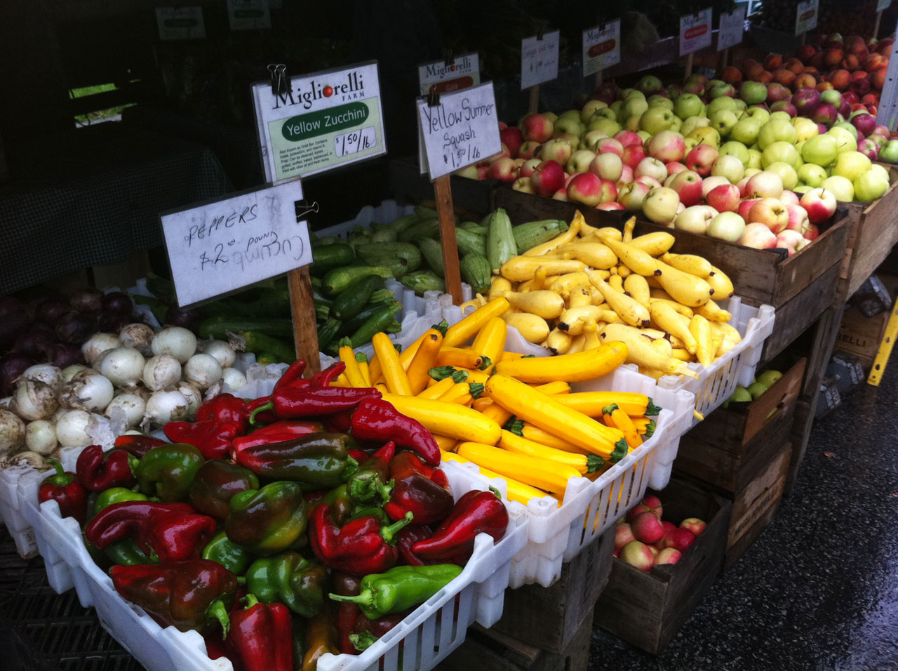 Produce at Migliorelli Farm