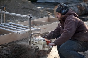 Cutting the log