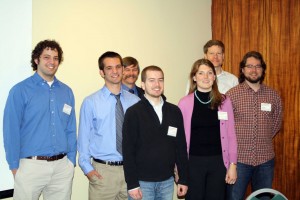 NYBG staff and collaborators at Northeast Natural History Conference. Left to right: James Furlaud, Erik Zeidler, Wayne Cahilly, Matthew Pace, Jessica Schuler, Robert Naczi, and Jason Munshi-South.