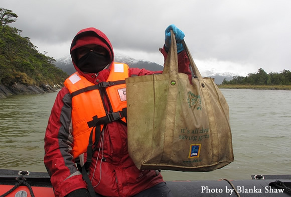 A wet, frozen, but happy Matt von Konrat dispalys a bag full of great liverworts A wet, frozen, but happy Matt von Konrat dispalys a bag full of great liverworts