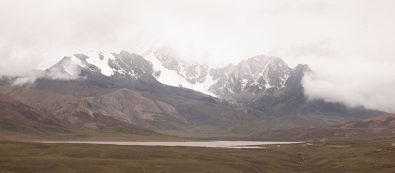 Mountainous Bolivia, near La Paz