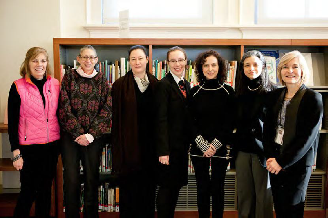 Speakers and hosts: Susan Fraser (Director Mertz Library), Arlene Shaner, Lisa O’Sullivan, Lucy Barnhouse, Ina Vandebroek, Jodi Moise, and Vanessa Sellers (Coordinator, Humanities Institute)