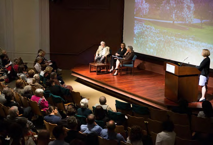 A spirited conversation with the audience in the Ross Lecture Hall