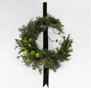 Thompson Crescent Wreath Sapphire Juniper