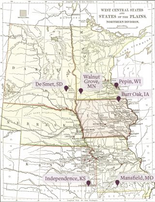 Map of the Wilder Homesteads
