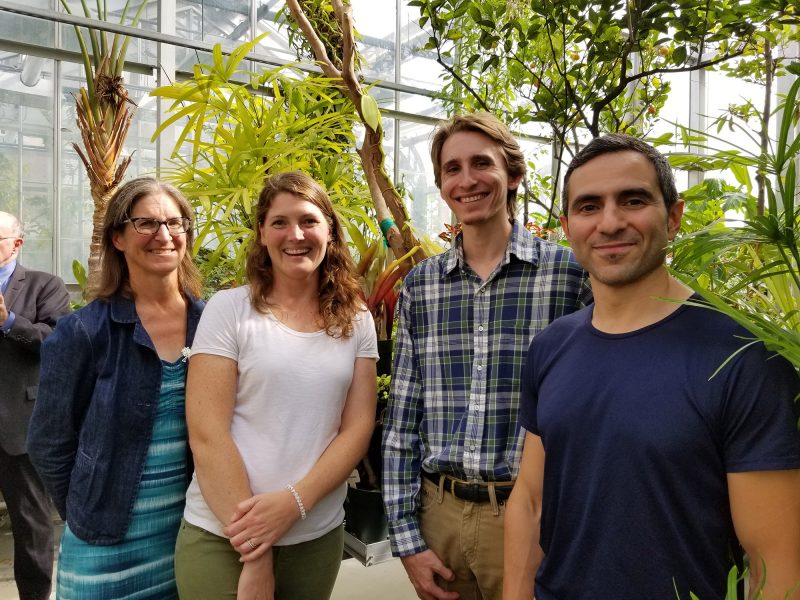 Visitors in the Arthur Ross Greenhouse