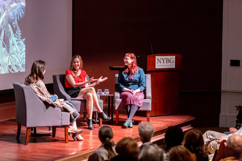 Photo of the speakers on stage