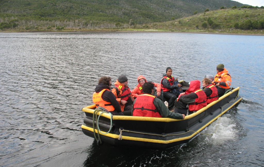 Underway aboard the Zodiac