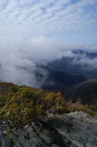 Near the summit of Hangover Mountain  