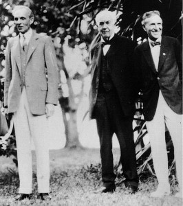 H. Ford, T. A. Edison, & H. S. Firestone (l.-r.), 1929
