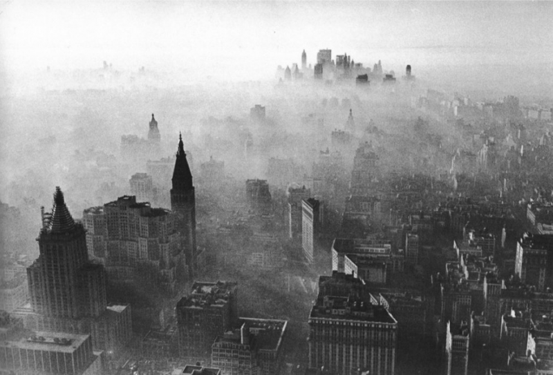 Photo of the city skyline, 1966