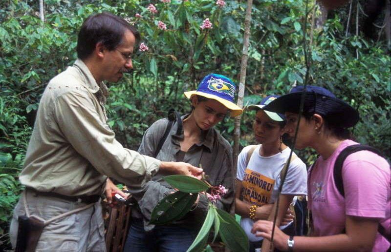 Photo of Doug Daly with forestry students