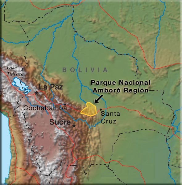 Map of Bolivia