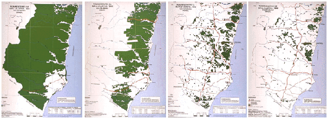 Deforestation in Bahia, 1945-1990