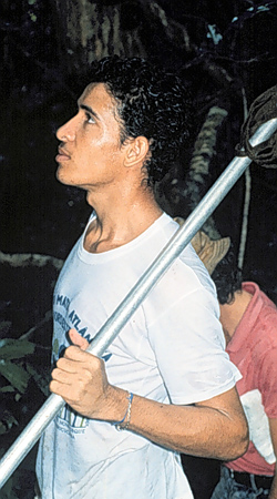 Jomar G. Jardim collecting near Serra Grande, Bahia