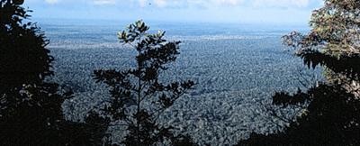 View east to the Atlantic from the top of Monte Pascoal, Bahia