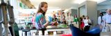 Image of interns working in the Pfizer Lab.