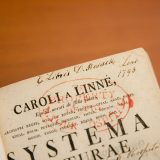 Photo of a book from the Mertz Library's Rare Book Room
