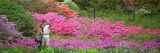 Couple taking a selfie in front of the Azalea Garden