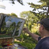 Photo of a plein-air painter