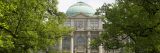 Photo of the facade of the Library Building at NYBG