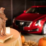 Cadillac car at scarecrow event