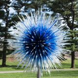 Dale Chihuly's Sapphire Star displayed in the Garden's landscape.