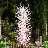 Dale Chihuly's White Tower with Fiori displayed in the Conservatory's exhibition house.