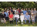 A group of artists posing for a picture after participating in the Plein-Air Invitational