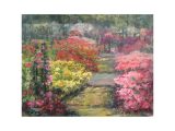 A Plein-Air oil drawing of the Rose Garden by Janice Kirsh