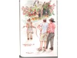 A Plein-Air painting of guests at NYBG by Jeanette Gurney
