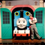 Thomas and Driver Sam at the All Aboard with Thomas & Friends™ show.