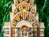 Model of the Chrysler Building in the Holiday Train Show