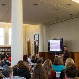 People viewing a presentation