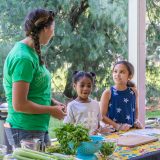 Children learning at the Edible Academy