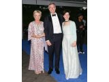Three guests at the Conservatory Ball
