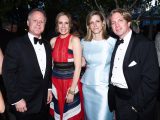 Four guests at the Conservatory Ball