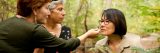 NYBG instructor with students in Thain Family Forest.