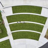 Aerial view of the Amphitheater for Edible Academy