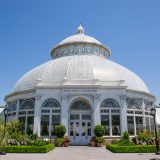 Image of the front of the Enid A. Haupt Conservatory