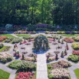 Aerial image of The Peggy Rockefeller Rose Garden