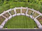 Aerial image of the eight Barnsley Beds