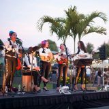 Image of musicians from Frida Kahlo's garden