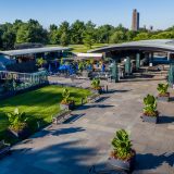 Aerial view of the Visitor Center