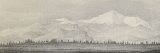 a lithograph of the mountain Pike's Peak