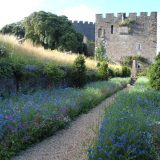 Photo of a landscaped castle