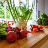 A variety of vegetables on a table.